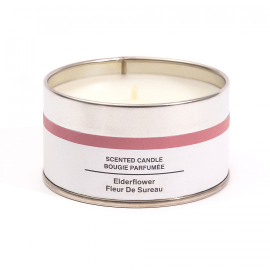 Świeca zapachowa w puszce czarny bez