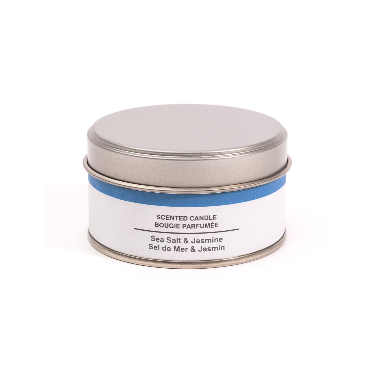 Świeca zapachowa w puszce sól morska i jaśmin