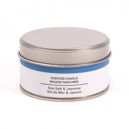 Świeca zapachowa w puszce sól morska i jaśmin