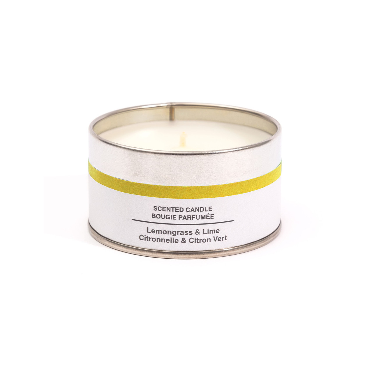 Świeca zapachowa w puszce trawa cytrynowa i limonka