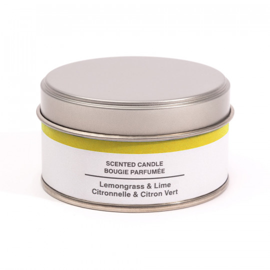Świeca zapachowa w puszce trawa cytrynowa i limonka