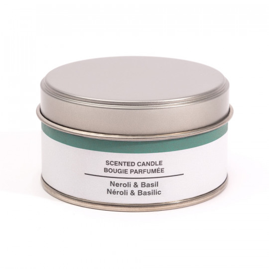 Świeca zapachowa w puszce neroli i bazylia