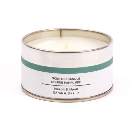 Świeca zapachowa w puszce neroli i bazylia