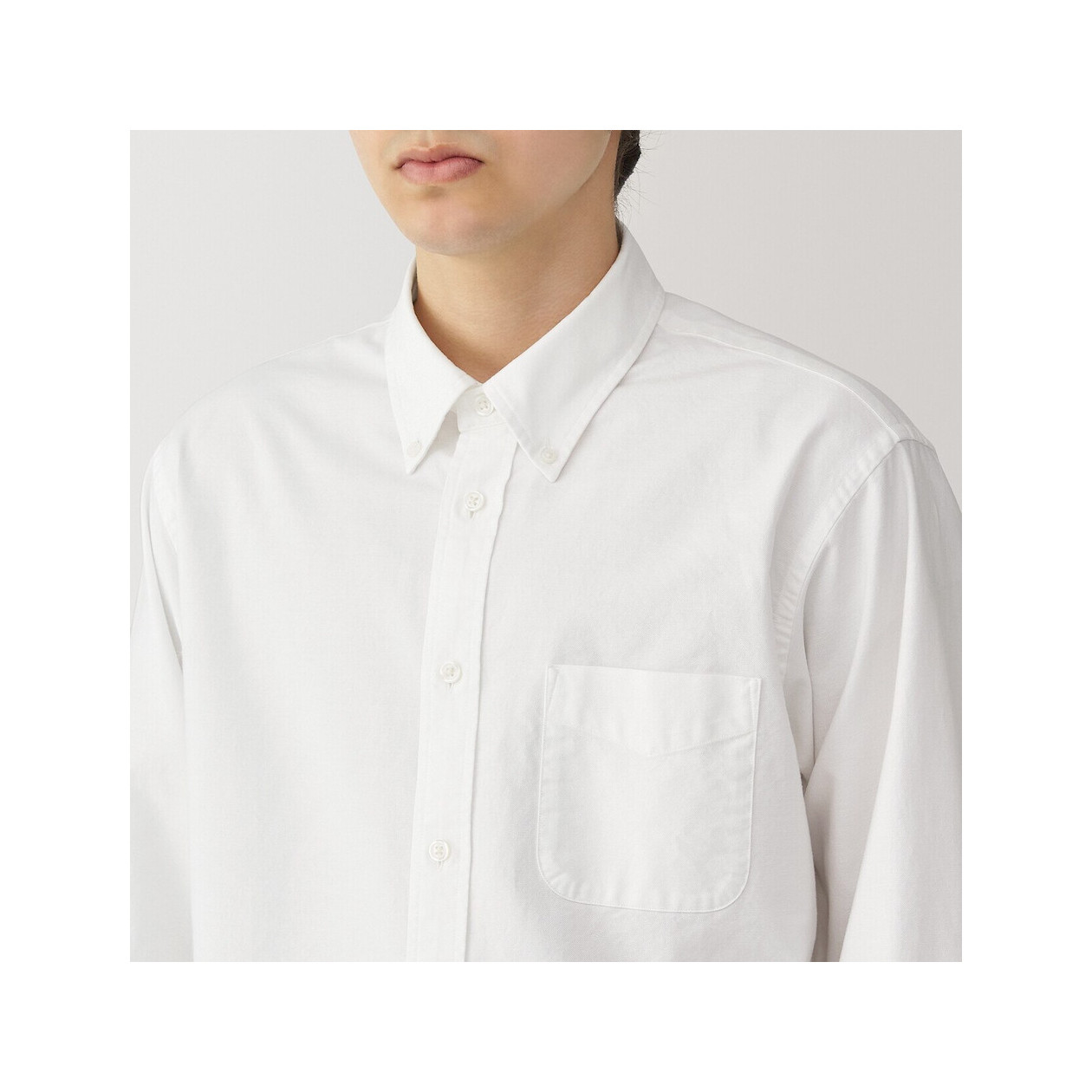Koszula z bawełny oxford biała