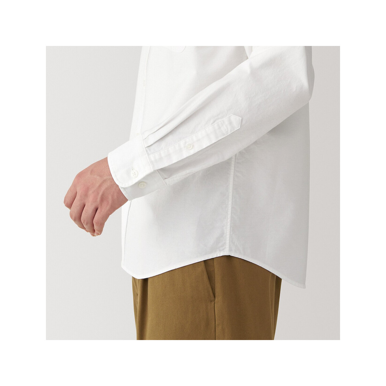 Koszula z bawełny oxford biała