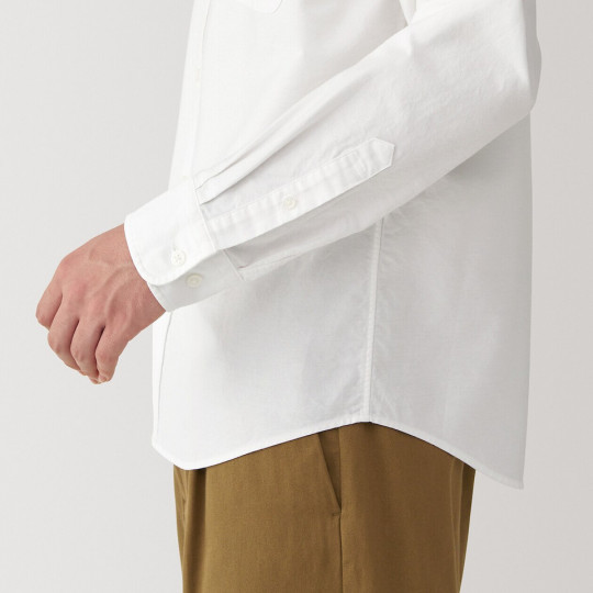 Koszula z bawełny oxford biała