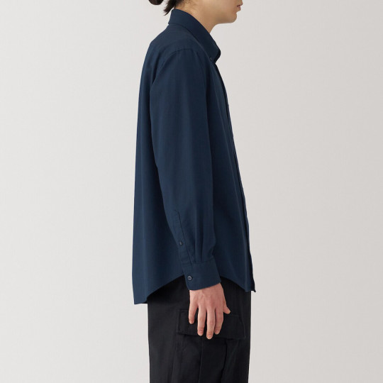 Koszula z bawełny oxford granatowa