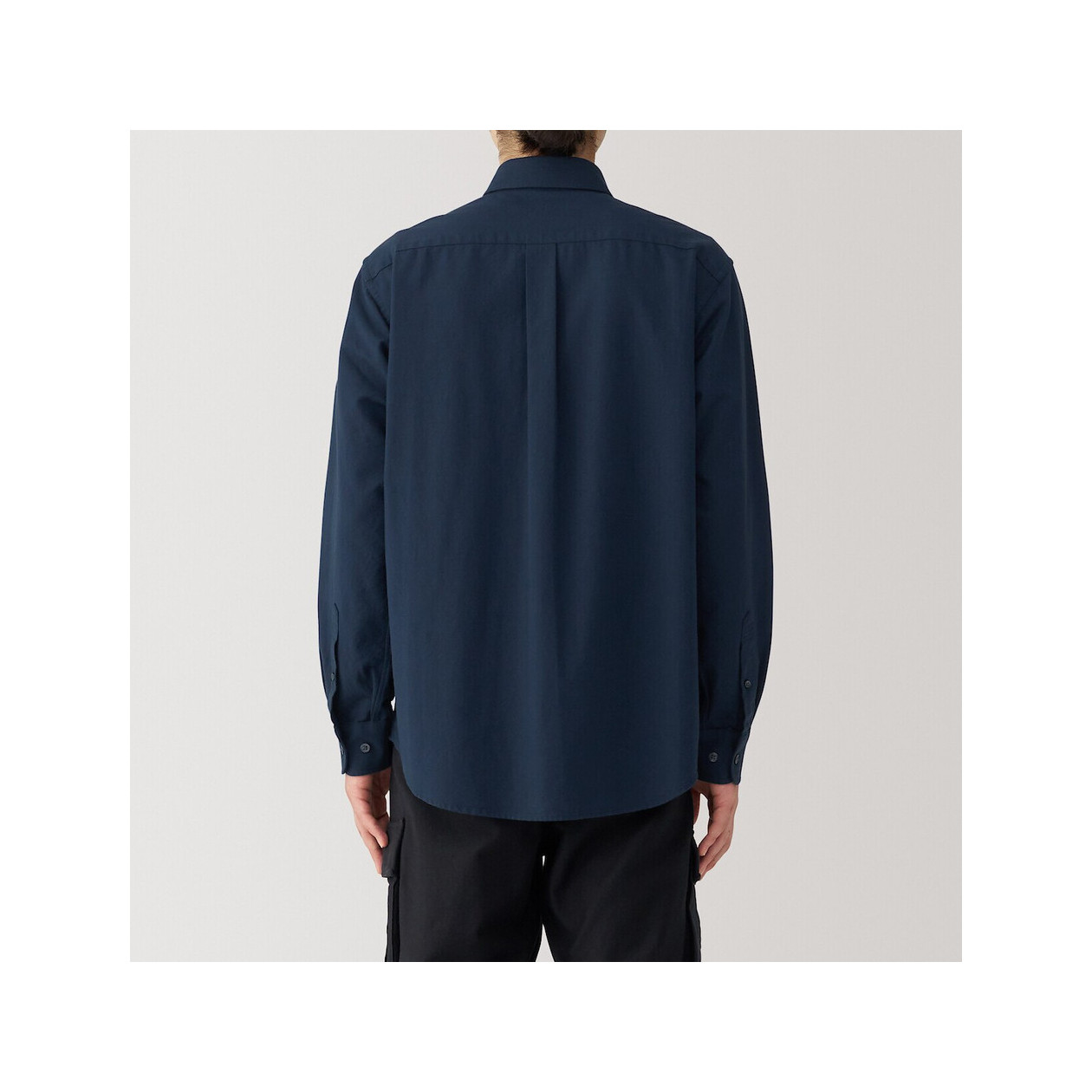 Koszula z bawełny oxford granatowa