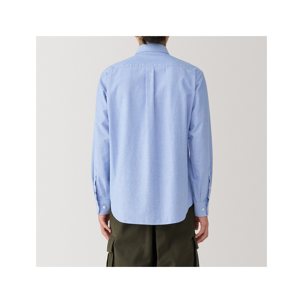 Koszula z bawełny oxford niebieska