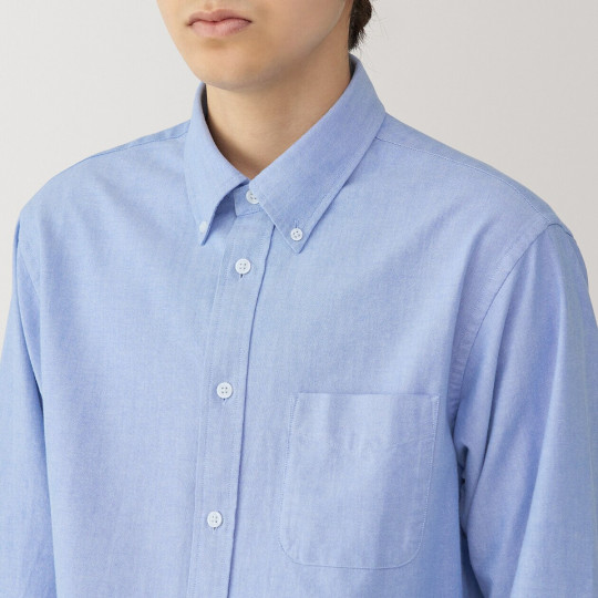 Koszula z bawełny oxford niebieska