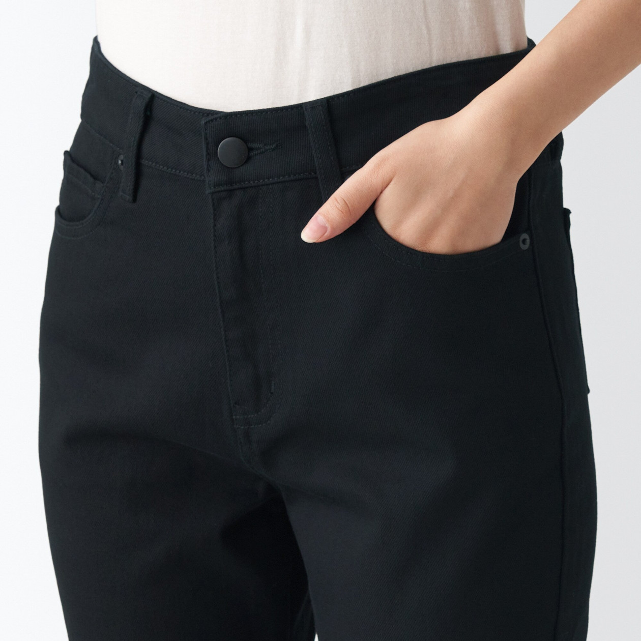 Jeansy slim fit czarne