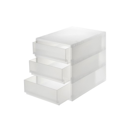 Potrójna szuflada z polipropylenu format A4 26 x 37 x 32,5 cm