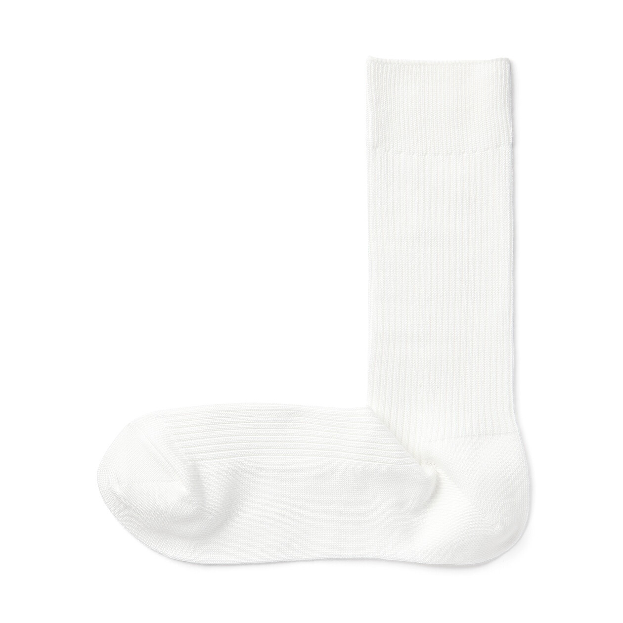 Skarpety wysokie prążkowane off white