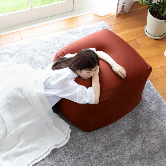 Pokrowiec na puf Body Fit czerwony