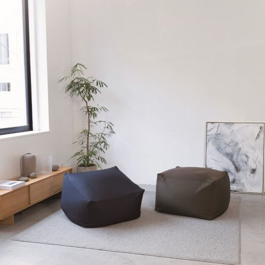 Pokrowiec na puf Body Fit brązowy