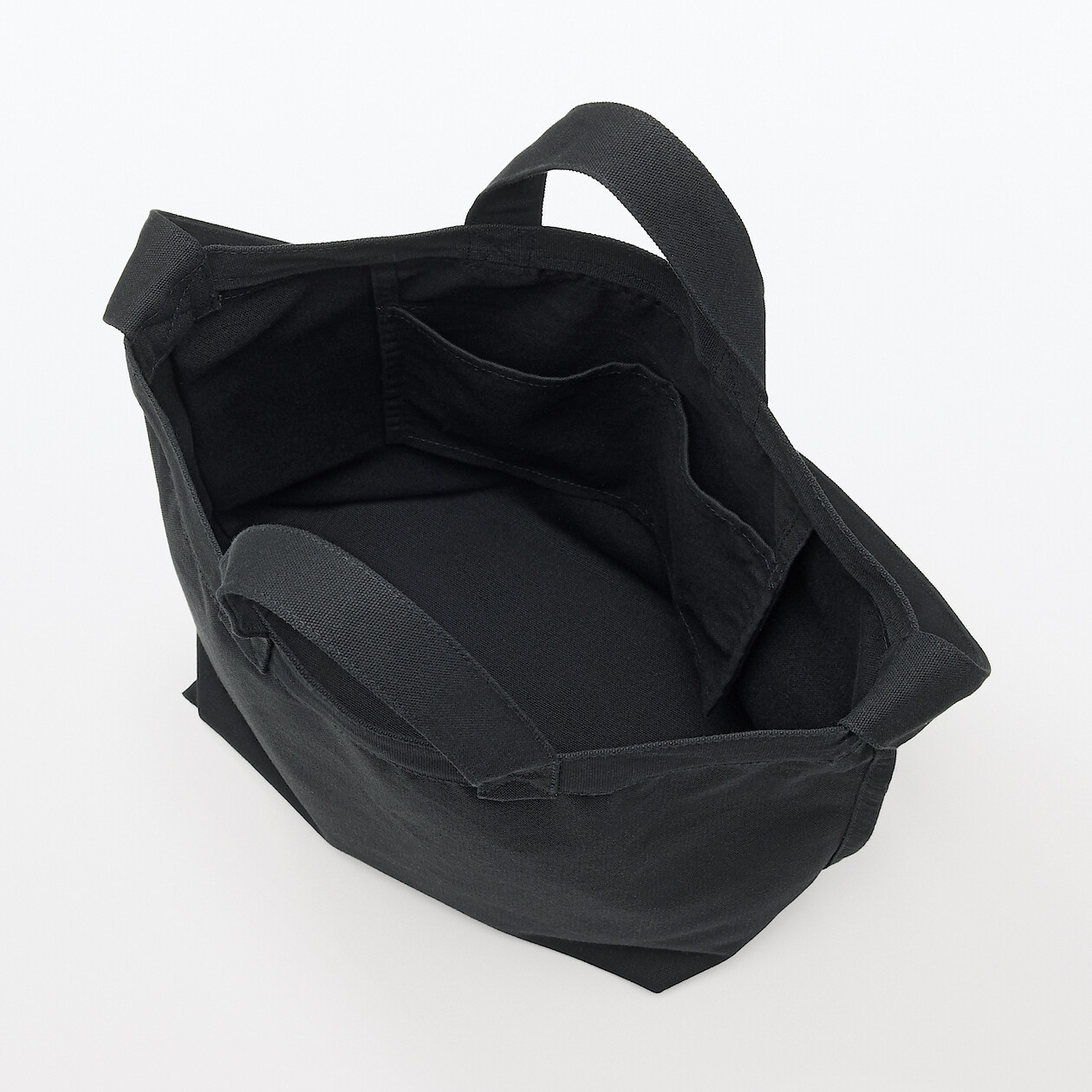 Torba tote bawełniana z podwójnymi uszami czarna