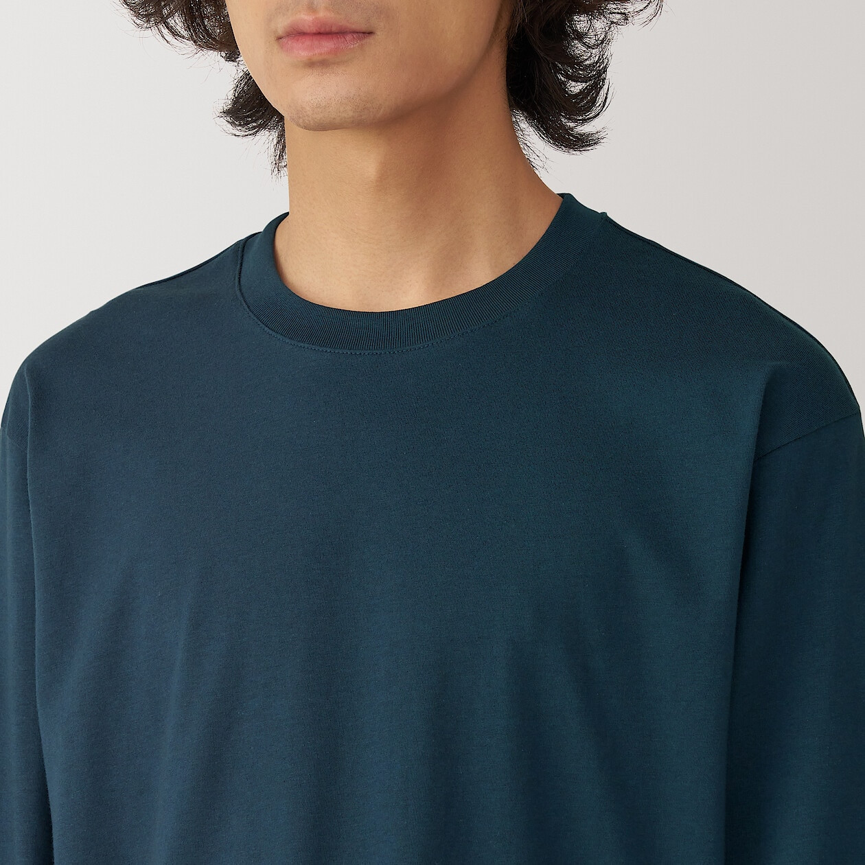 Koszulka z długim rękawem granatowa