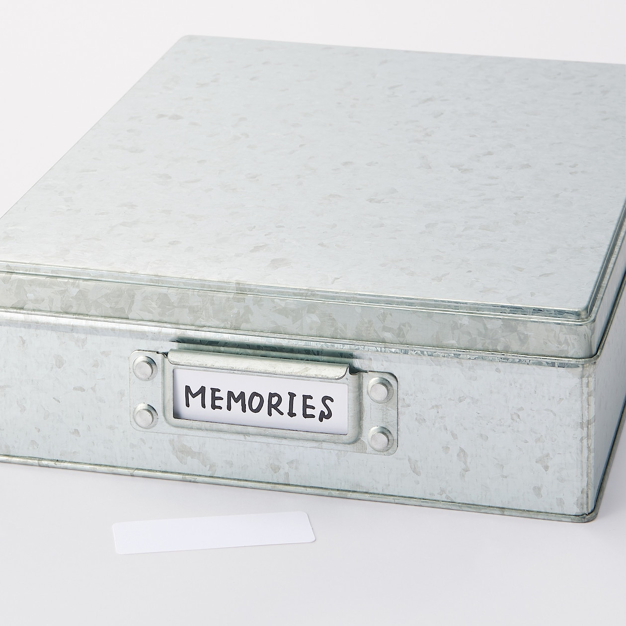 Pudełko cynowe niskie L