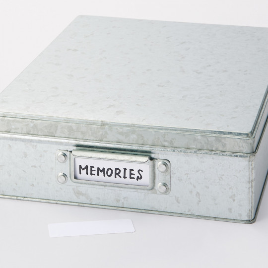 Pudełko cynowe niskie L