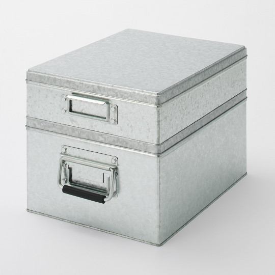 Pudełko cynowe niskie L