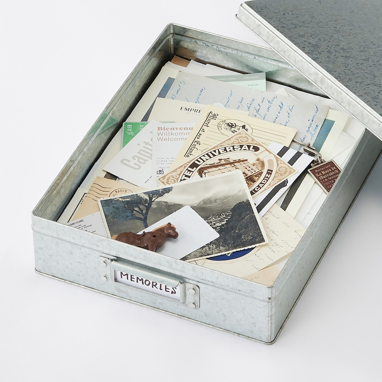 Pudełko cynowe niskie L