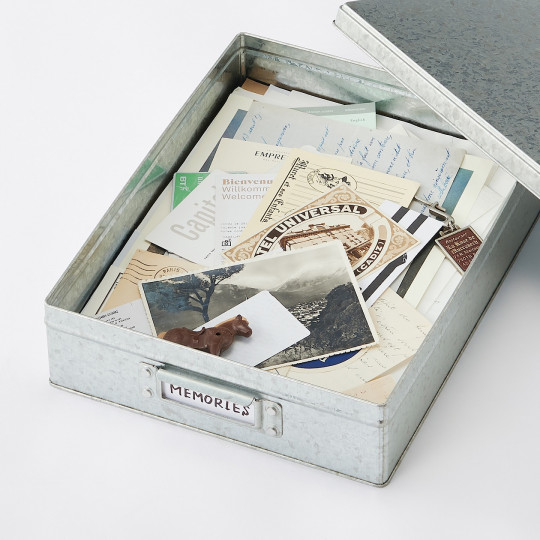 Pudełko cynowe niskie L