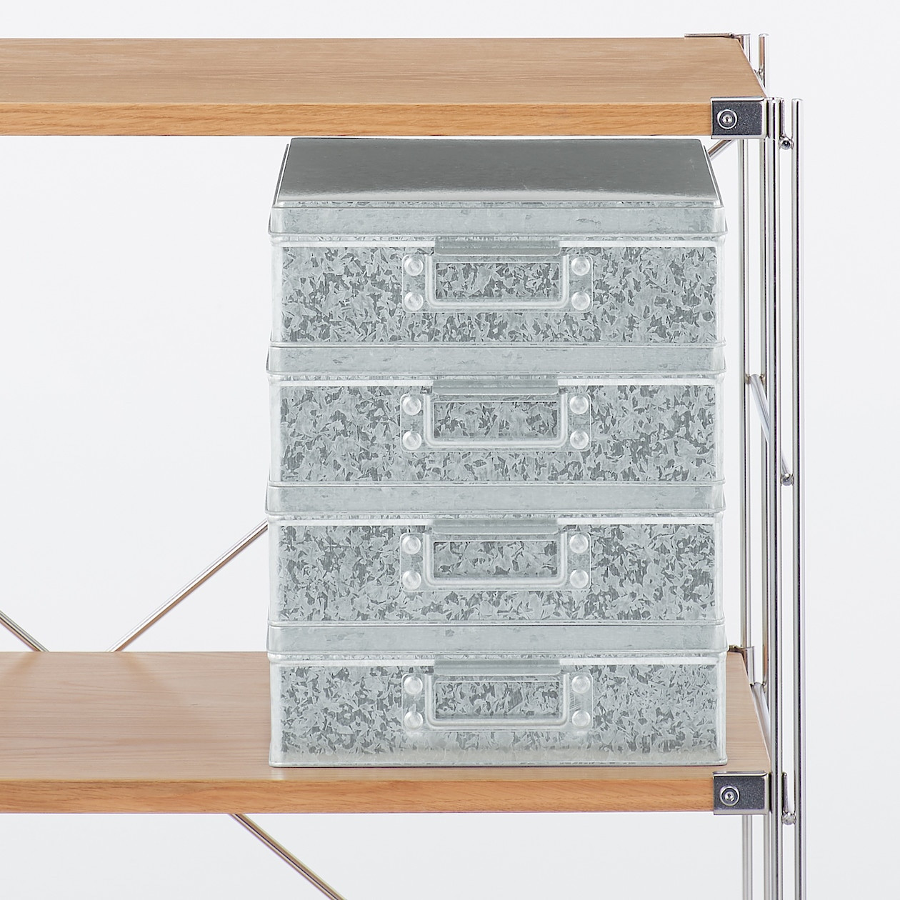 Pudełko cynowe niskie L