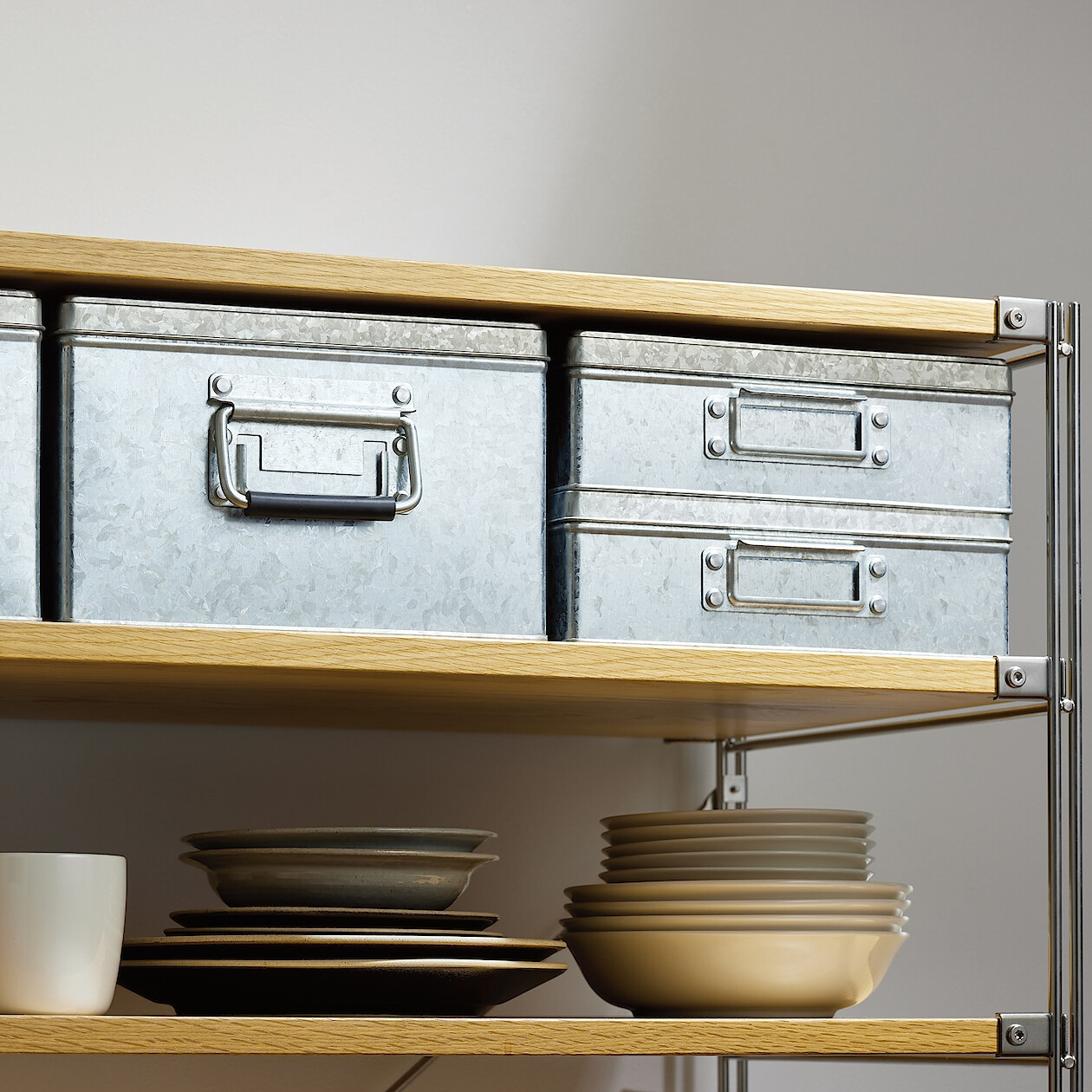 Pudełko cynowe niskie L