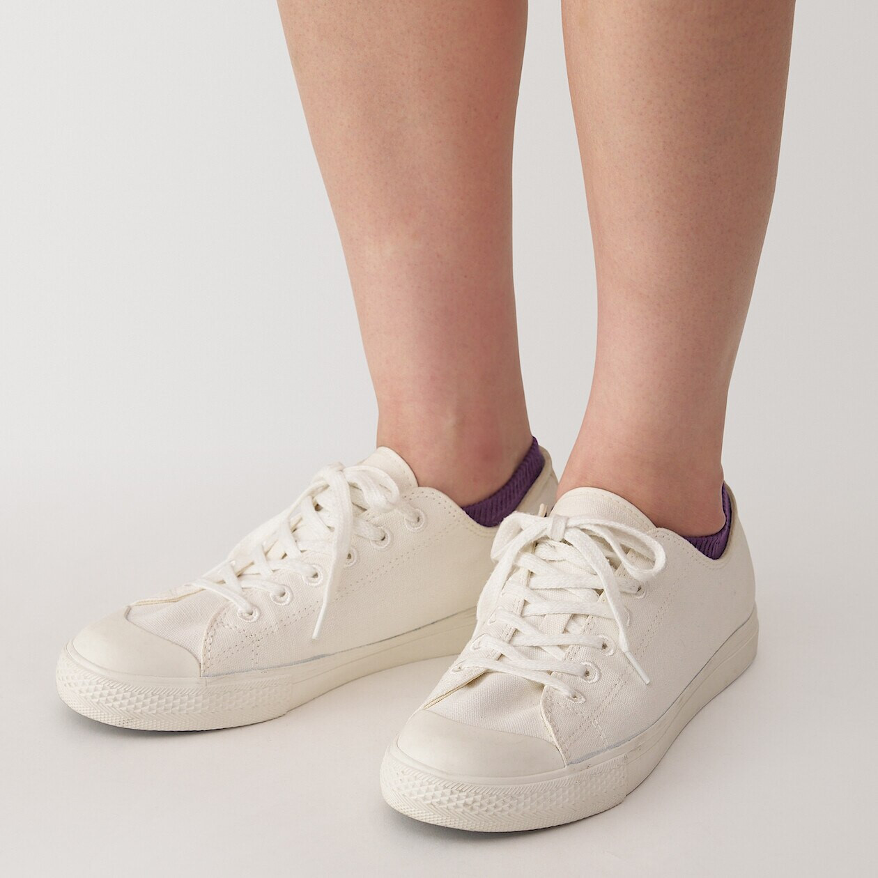 Skarpety niskie fioletowe