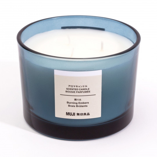 Świeca zapachowa z 3 knotami palone drewno