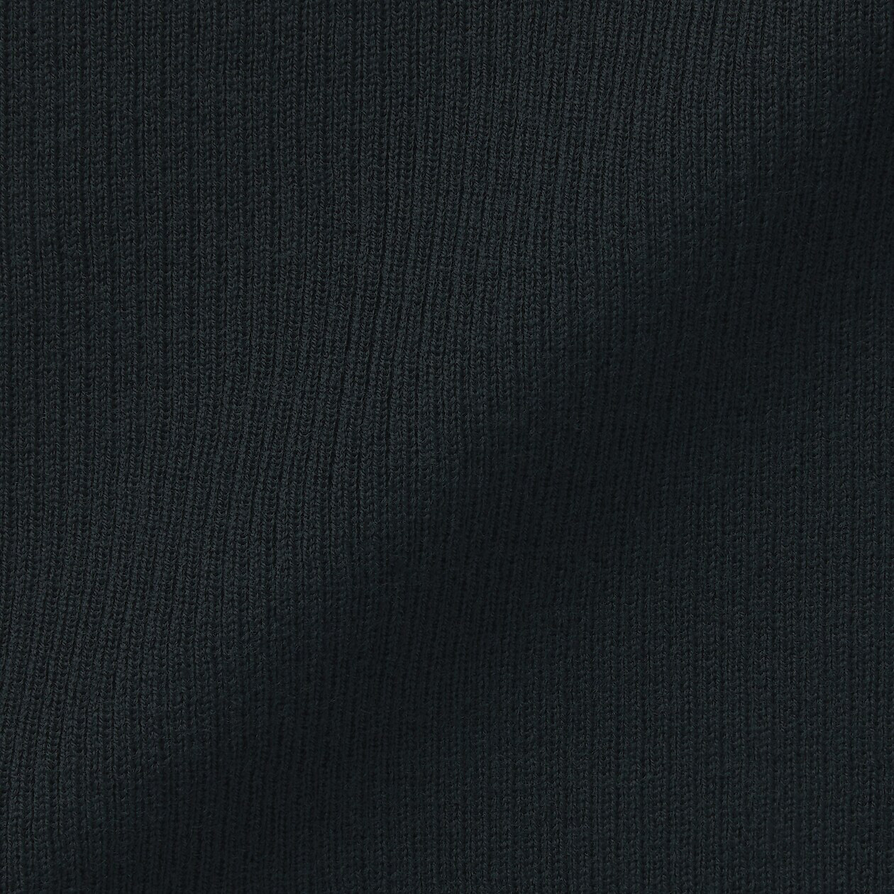 Golf wełniany prążkowany czarny