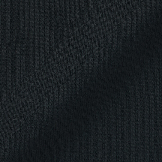 Golf wełniany prążkowany czarny