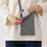Saszetka cross body wodoodporna szara