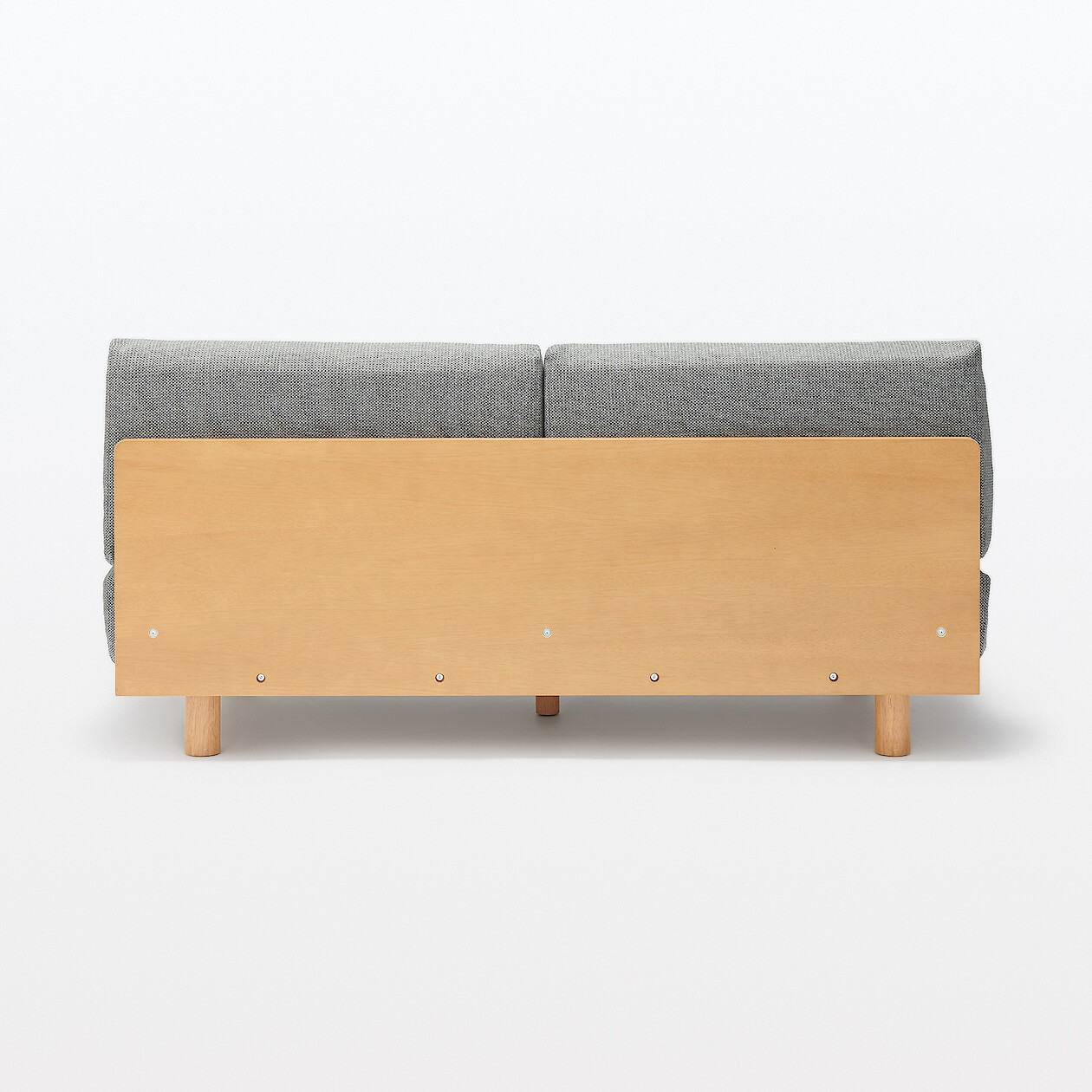 Sofa 2-osobowa z oparciem szara