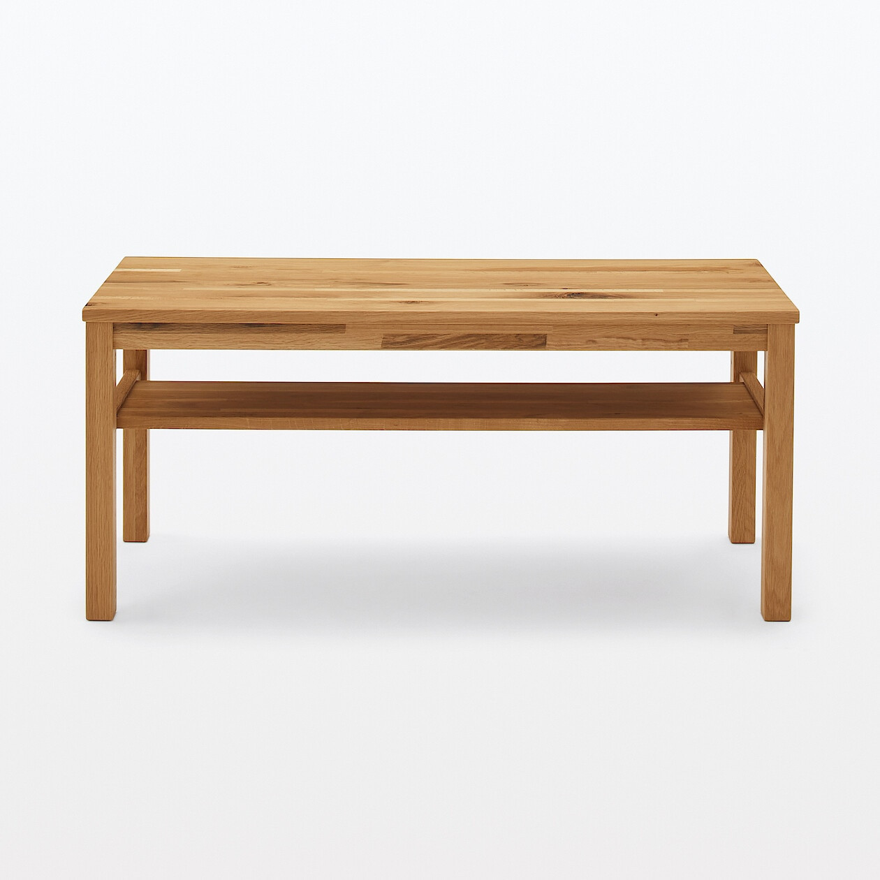 Ławka z drewna dębowego z sękami