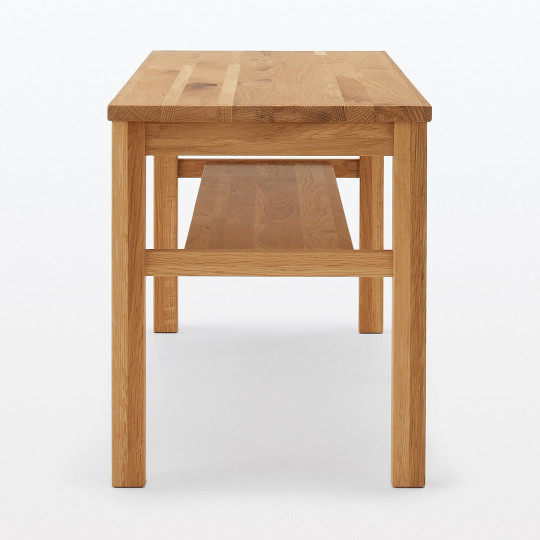 Ławka z drewna dębowego z sękami