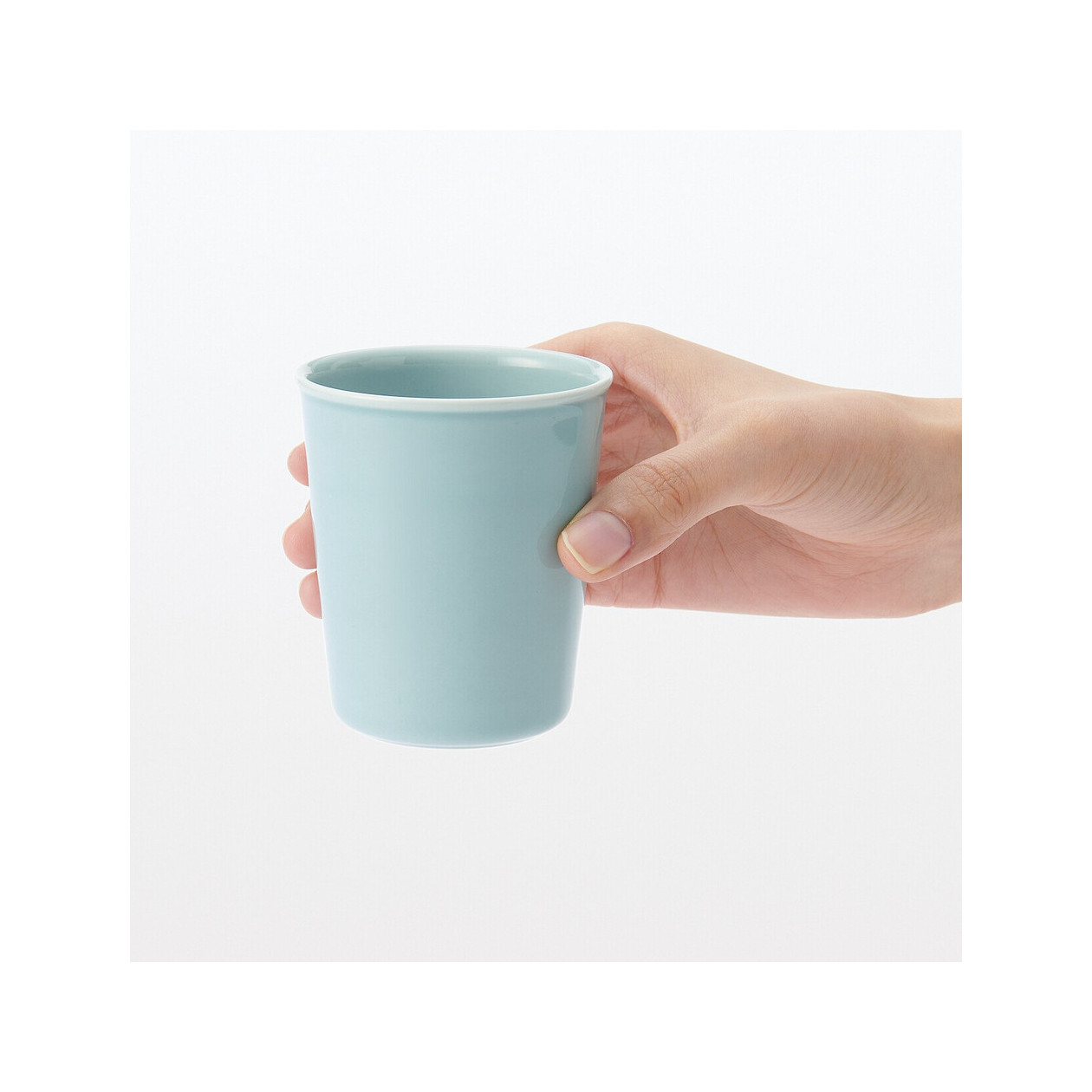 Kubek na szczoteczki do zębów porcelanowy niebieski