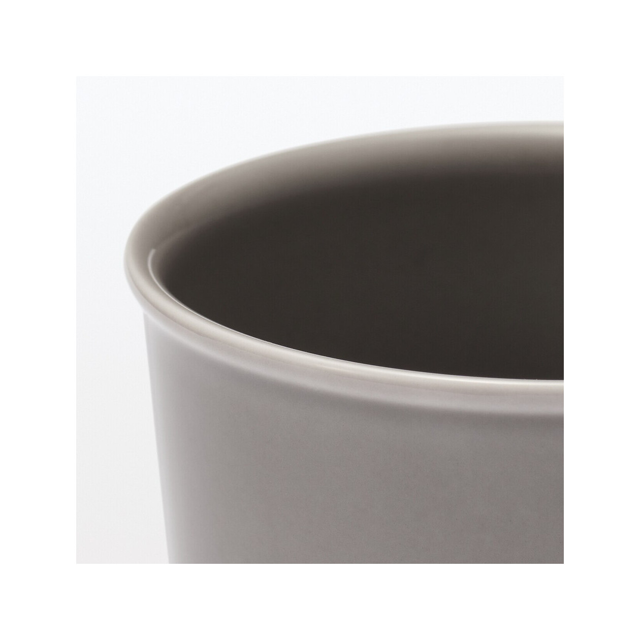 Kubek na szczoteczki do zębów porcelanowy szary