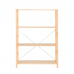 Regał sosnowy szeroki z 4...