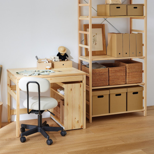 Regał sosnowy szeroki z 5 półkami