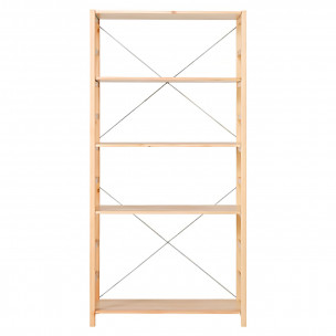 Regał sosnowy szeroki z 5...