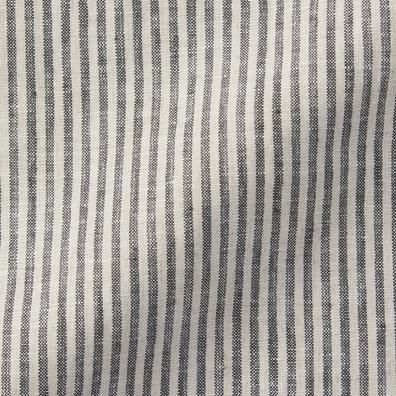 Fartuch kuchenny z lnu w paski szary