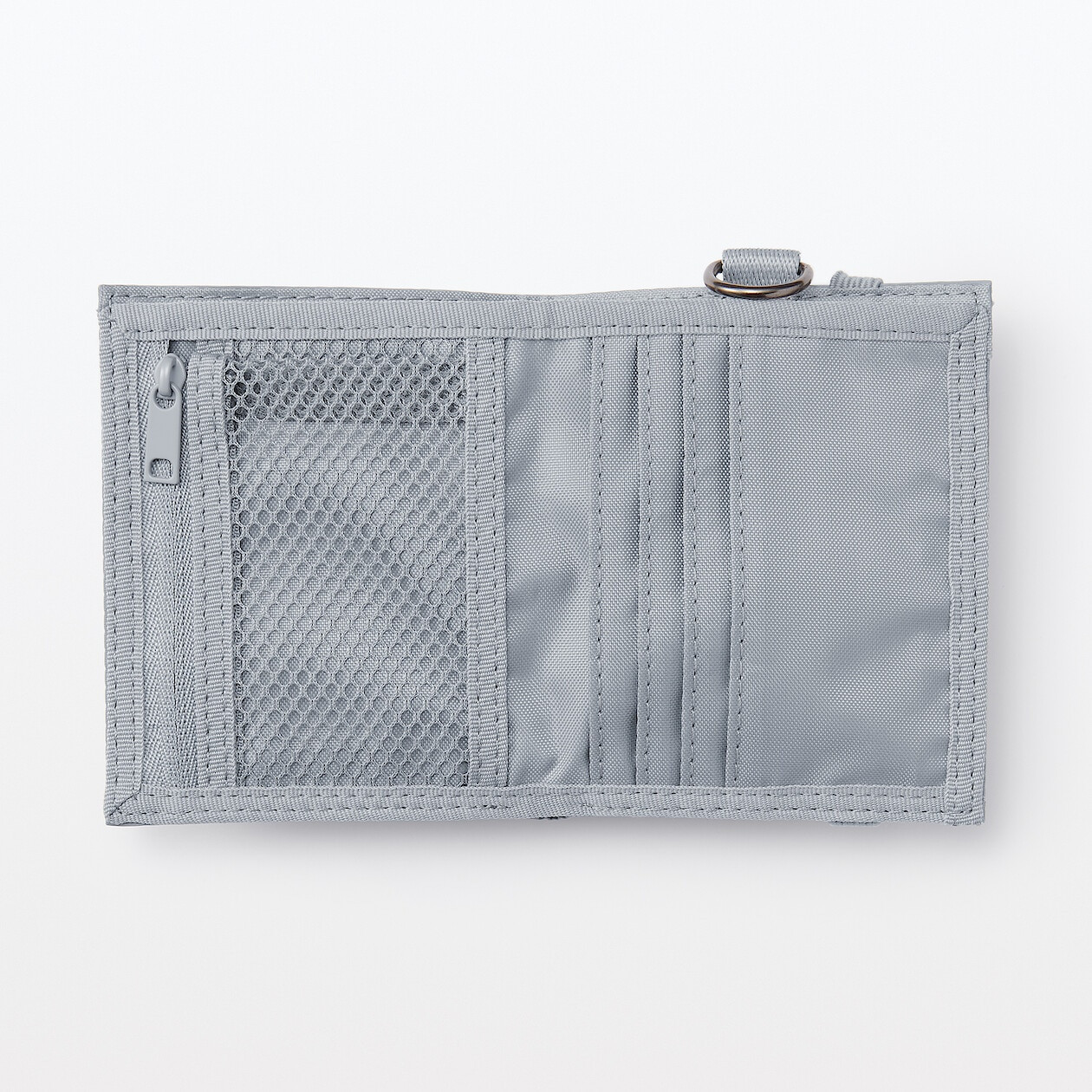 Portfel podróżny z gumką szary