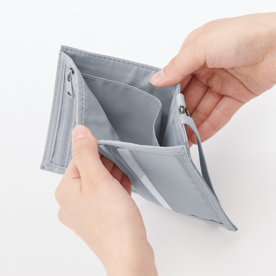 Portfel podróżny z gumką szary