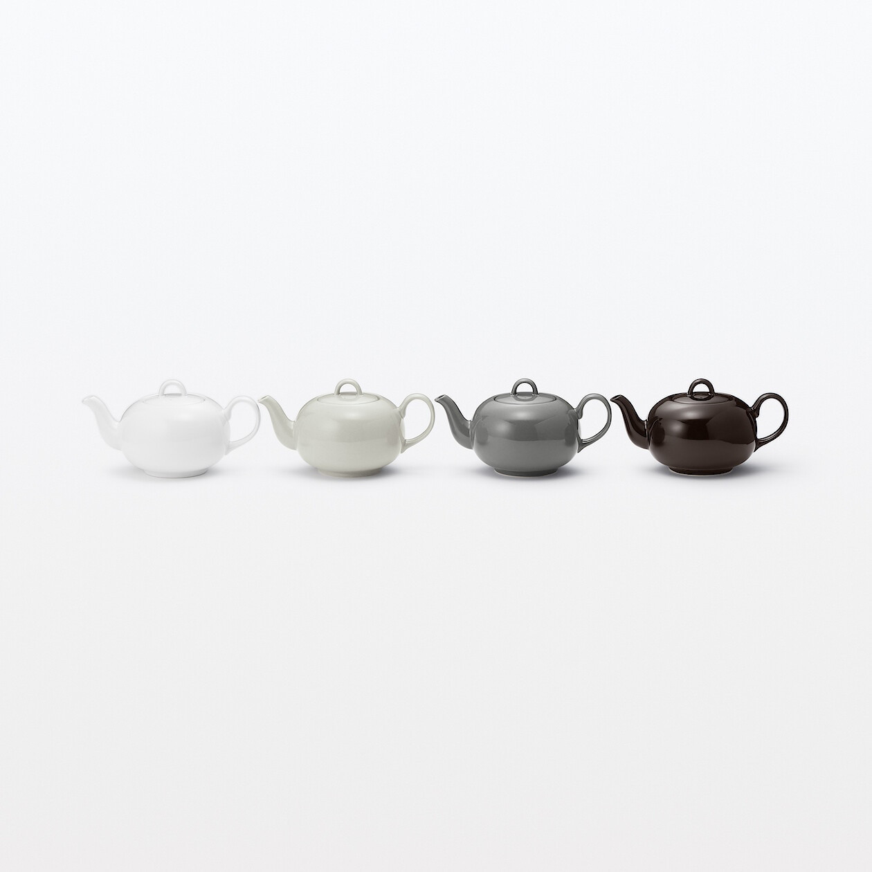 Czajnik z porcelany z sitkiem 700 ml szary