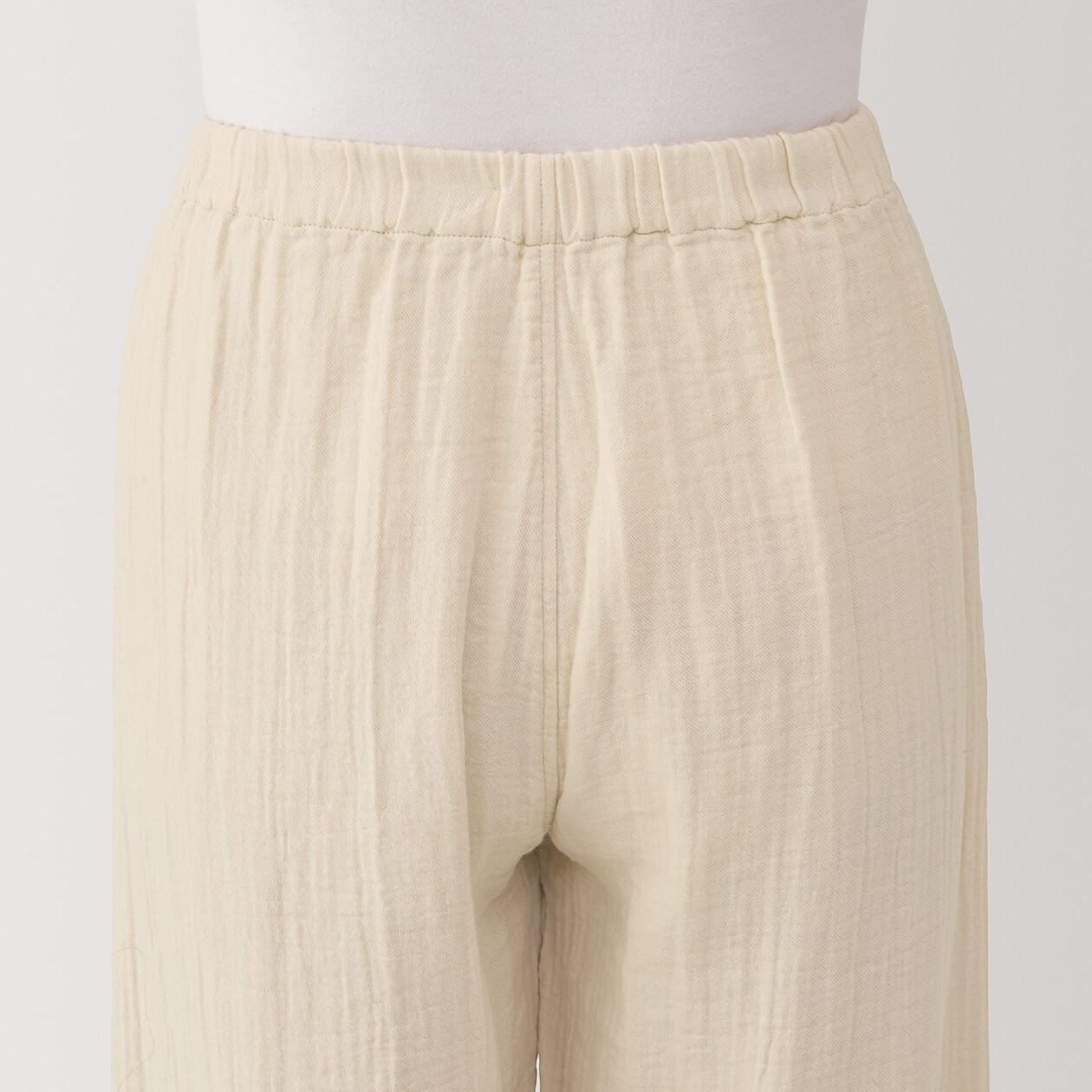 Piżama damska z gazy bawełnianej beżowa