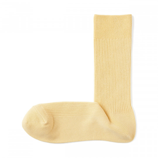 Skarpety wysokie prążkowane kremowe