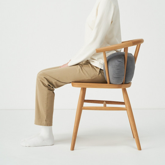 Poduszka miękka "mochi" podłużna szara