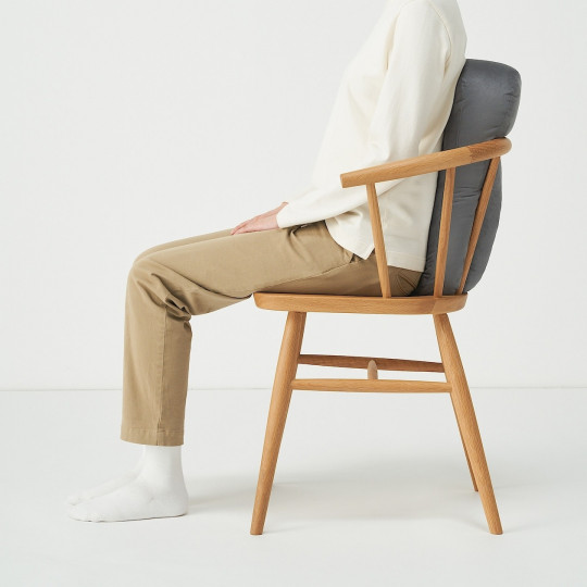 Poduszka miękka "mochi" podłużna szara