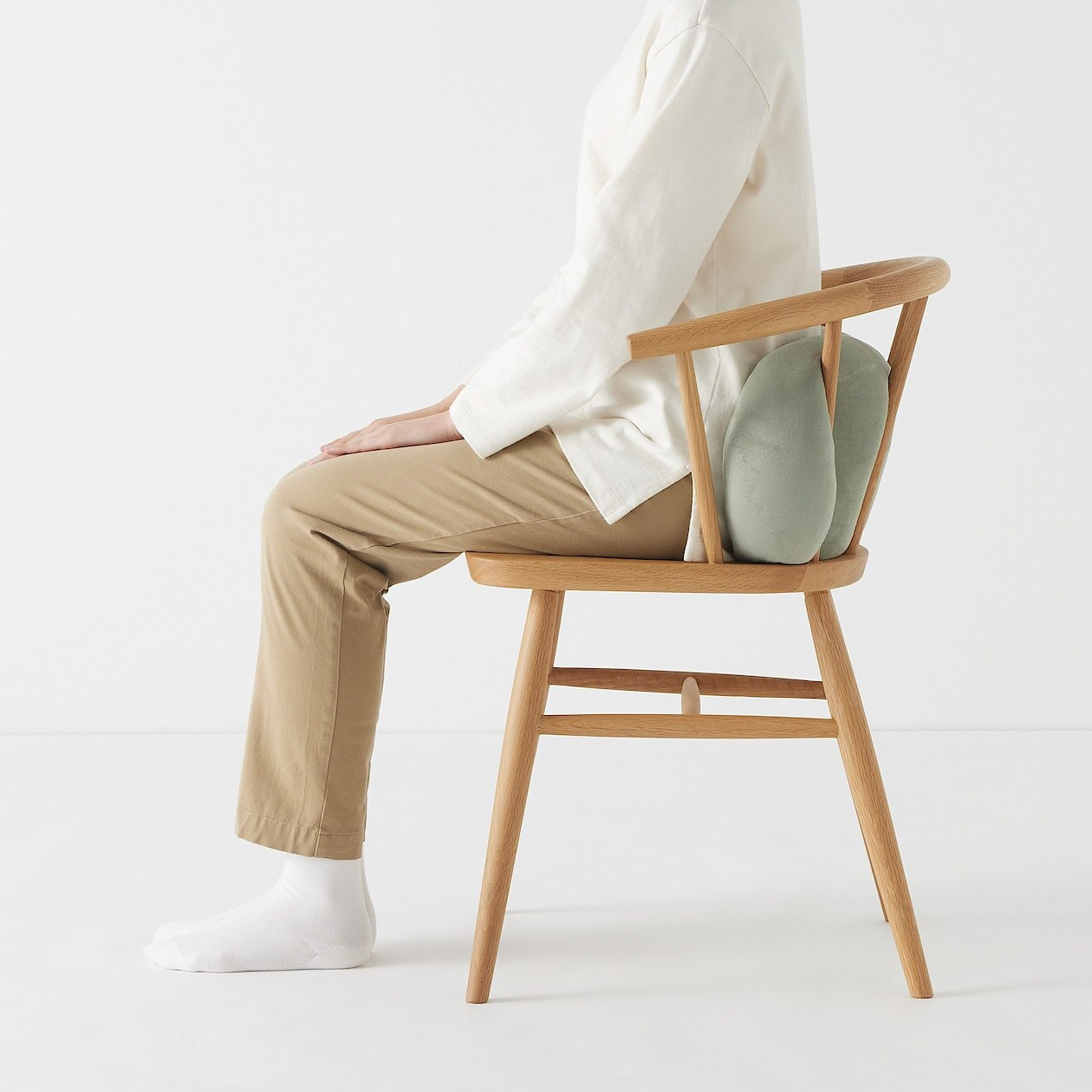 Poduszka miękka "mochi" podłużna zielona